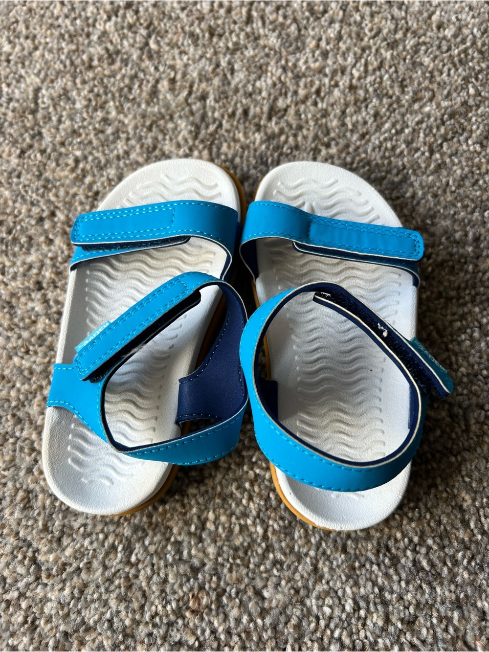 Native Kids Blue Velcro Strap Sandals - Picture 5 of 5